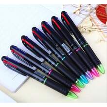 Multicolor Retractable Ballpoint Pens 0.7 Mm With 4 Color Ink Black Blue  In A Single Pen For Office School And Home Use Pack Of 4 With Smooth Writing And Durable Design - 4支黑殼原子筆 - 查看 4