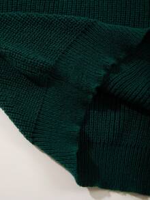 Pull tricoté ample et léger avec motif texturé, design unisexe décontracté, convient pour l'automne et l'hiver, Top à manches longues