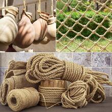 Naler Cuerda de cáñamo 25 6 mm,% Yute Natural, 4 Capas de Cuerda Gruesa para Barcos, Barras de arañar de Animales, Manualidades, Embalaje de Regalo, jardinería y floristería - 1 - Ver 8