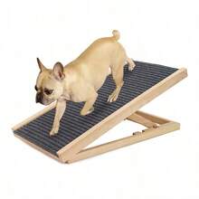 1pc Adjustable Pet Dog Car Ramp Stairs, Wooden Non-Slip Pet Sofa Ramp With Adjustable Height - Multicolor - View 1