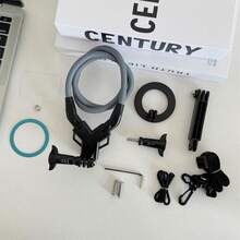 Soporte de correa para el cuello de la cámara, que puede cambiar entre la toma horizontal y vertical de la cámara en un segundo. Es un soporte de cámara giratorio con rosca con un diseño universal para usar en el cuello, hecho de gel de sílice y materiales metálicos flexibles.