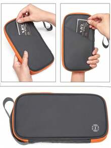 1pc Anti-Theft Card Holder Multifunctional Passport Organizer Wallet Business Card Case Pouch, Travel Accessories Gift