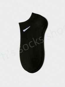 1/10/15 Pairs Unisex Plus Size Black/White/Grey Breathable Ankle Socks, Sports Socks, Fashion Socks, Solid Color Simple Style, Suitable For Daily Wear