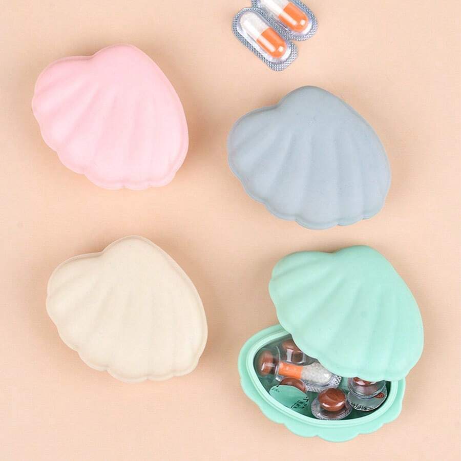 1pc Portable Pill Box Jewelry Organizer Box, Creative Household Storage Box For Rings, Earrings, Studs