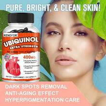 Ubiquinol Coenzima Q10 con Vitamina E y Pimienta Negra - 400 mg por porción para Hombres y Mujeres durante la Menopausia - 120 Cápsulas - 1 botella - Ver 5