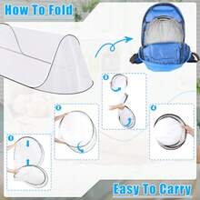 77 * 30 * 23 Inch Large Pop Up Mosquito Tent Portable Foldable Mosquito Net For Bed Camping Travel Patio - White - View 6