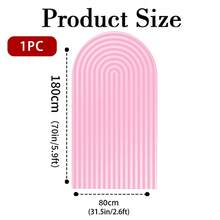 1 szt. 50*120 cm/65*150 cm/80*180 cm/100*180 cm/100*200 cm/120*220 cm 2D płaskie, łukowe tło pokrywa elastyczna tkanina tło pokrywa idealna na baby shower, przyjęcie urodzinowe, tort i strefę zdjęć portretowych (stojak nie jest dołączony), materiał poliestrowy, tło na imprezę