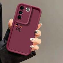 Expression Compatible A12/A13/A14/A23/A52/A34/A54 Full Body Protective Phone Case Compatible With Samsung Galaxy S20/S21/S22/S23 Ultra - Burgundy - View 8