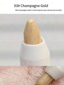 Eyeshadow Pencil, Highlighter Pencil, Eyebrow Enhancer, Pearlescent & Matte Eyeshadow Stick, Waterproof (Random Style Shipped) - Multicolor - View 2