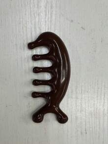 1 Stück Meridian Massage Kamm, Sandelholz Delfinkopf, Schulter und Nacken Massage Kamm, Fünf-Zahn-Holztherapie Kamm, geeignet für Meridian Massage zur Stresslinderung und Stimmungsaufhellung, Körperpflege für Reisen, Outdoor, Sport, Büro, Schule