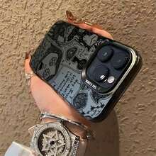 Funda de teléfono de la película popular C-Coralines para iPhone17/ 16 15 14 13 12 11 Pro Max X XR XS Max 8 7 Plus, cubierta trasera mate a prueba de golpes - Negro - Ver 5