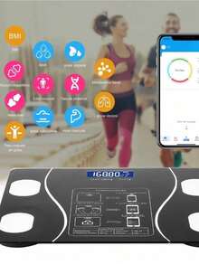 Smart Digital Body Scale Electronic Bluetooth Body Fat Indicator - Negro - Ver 3