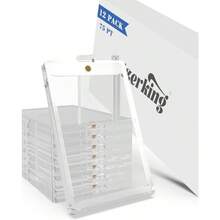 Magnetic Card Holders 12 Pack, 130PT One Card Holder Trading Card, Baseball Card, Sports Card - 75 PT - View 2