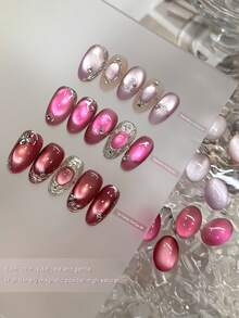 XEIJAYI 8色15ml猫眼指甲油 反光猫眼磁性美甲凝胶 浸泡式UV LED凝胶美甲沙龙 女性美甲工具 时尚全息美甲 - 彩色 - 查看 6