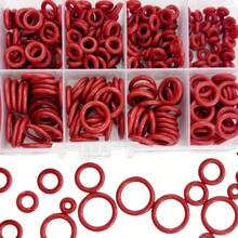 351 件硅胶 O 形圈密封垫圈套装 - 耐油耐热，10 种不同尺寸，适用于汽车、管道和工业用途，耐用橡胶组合包，汽车垫圈 | 多功能垫圈 - 彩色 - 查看 5