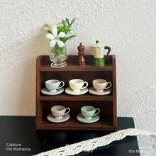 迷你马克杯,法式迷你竖款咖啡杯盘套装,迷你咖啡杯盘,1:12 1:6微缩场景娃娃屋配件,创意迷你咖啡杯,花盘摆件,北欧风马卡龙系列咖啡杯,向日葵咖啡陶瓷杯盘,圣诞礼物,新年礼物,圣诞微场景摆件 - 彩色 - 查看 11