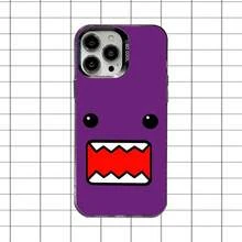 Funda de Teléfono Domo-Kun Linda para 17,16,15,14,13,12,11,Pro,Max,Plus, Anticaída Negra Mate Dura - z8 - Ver 13