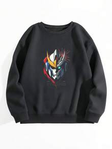 Overlord Hoodless Sweathoodless Sweatshirt, Anime Hoodless Sweathoodless Sweatshirt, Anime Graphic Hoodless Sweatshirts, Gift For Him, Gift For Her, Ainz Hoodless Sweathoodless Sweatshirt, Skeleton Knighhoodless Sweahoodless Sweathoodless Sweathoodless Sweatshirt, Necromancer Hoodless Sweathoodless Sweatshirt - Black - View 3