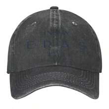 Gorra de papá de algodón lavado, con estampado "In My Eras", estilo vintage retro, ajustable y transpirable, accesorio de otoño, unisex - Negro - Ver 1