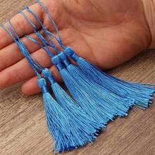 20pcs Handmade Soft Flossy Bookmark Tassels With Cord Loop For Keychain Earring Jewelry Making, Souvenir, Graduation, Clothing Sewing, Gift Tag DIY Craft Projects - 彩色 - 查看 6
