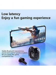 HK3 New UltrapodsMax TWS Wireless Transparent Bluetooth Earphones HIFI Sound Quality 5.3 Applicable - HK3黑 - 查看 4