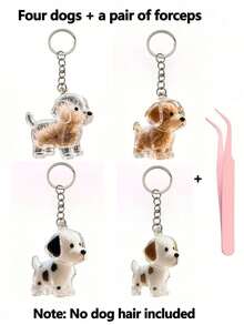 1pc/4pcsTransparent Pet Hair Storage Container Made Of Plastic(Dear Valued Customers, Please Carefully Review The Product Videos And The Actual Photos Of The Details Before Making Your Purchase Decision.),(The 4-Piece Set Includes Forceps.), Capsule Design Portable Keychain Suessential For Pet Owners Year-Round,Dog Hair Collection Keychain , Pet Fur Key Holder Transparent Bottle, Portable Memory Capsule For Pet Hair Keepsake