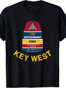 Southernmost Point - Key West Florida Keys Souvenir T Shirt T-Shirt - 款式5 - 查看 1