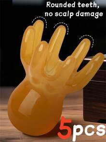 5/3/1 Octopus Scalp Massage Comb, A Portable Octopus-Head SPA Massage Comb For Meridian Scraping And Scalp Massage. It Relieves Fatigue, Soothes And Relaxes, And Provides Massage And Scraping. This Multi-Functional Portable Massager Makes A Great Birthday Gift, Party Gift, Christmas Gift, Or Holiday Gift. - Multicolor - View 13