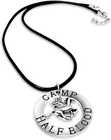 Camp Half Blood Winged Horse Pegasus Circle Olympian Silver Tone Necklace Annabeth Chase Percy Jackson2025 - 1 - 查看 8