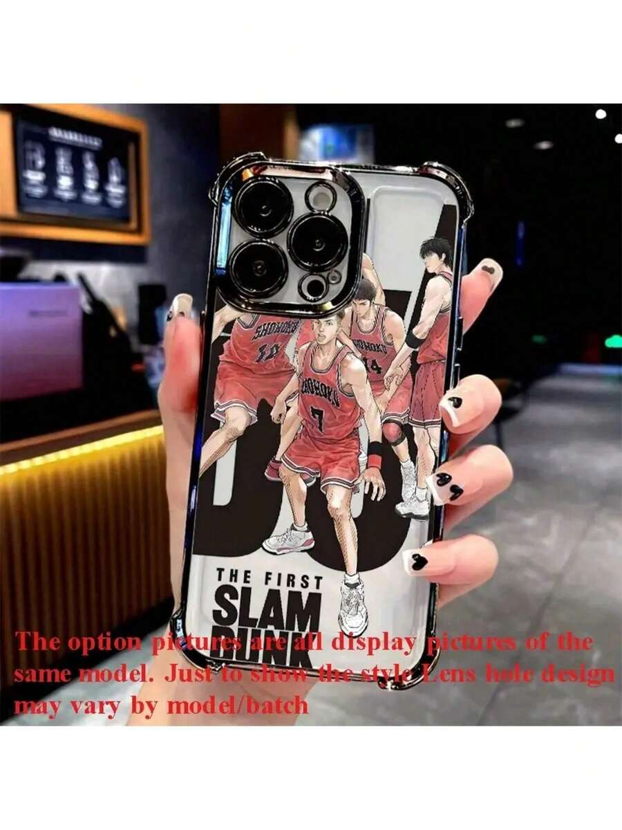 Anime Player TPU Elektroplattiertes Vier-Ecken Weiches Rahmen Stoßfestes Handyhülle Kompatibel mit Vivo Y02/Y02A/Y02T/Y03/Y04.