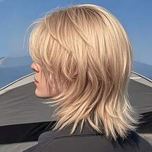 Men's Wig, Wavy Curly Wig, Realistic Men's Wig, Blonde Young And Handsome Wig Suitable For Daily Use, Vacation, Photography