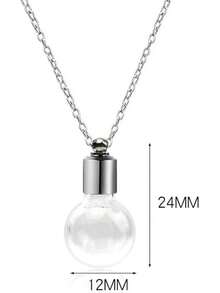 Blood Vial Necklace Stainless Steel Glass Heart Vial Perfume Bottle Cremation Urn Pendant Necklace For Women Keepsake Memorial Jewelry2025 - 5 - 查看 6