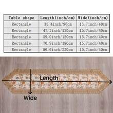 HXARTMIS 1pc Elegant Lace Table Runner, Luxury Sequin 3D Embroidered With Lace Trim, Decorative Table Cloth For Party, Home, Dining Table, Tea Table, Made Of Polyester Fiber, Heat Resistant And Durable, Non-Slip And Odorless, Suitable For Christmas, Halloween, New Year And Other Holiday Decorations, Best Gift, Multiple Sizes Available - Brown - View 4