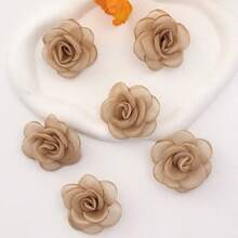 6 Cái Phụ Nữ Hoa Trang Trí Kẹp Tóc Cá Sấu Sáng Tạo Để Trang Trí Tóc - Màu nâu  Mocha - Xem 5