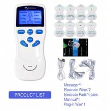 8 Modes 15 Intensities EMS Massage Nerve Stimulator TENS Machine Body Massager Full Body Massage With 8pcs Electrode Pads EMS Pulse Massage Stickers