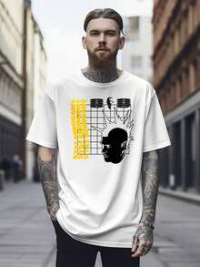 Men T-Shirts - 白色 - 查看 2