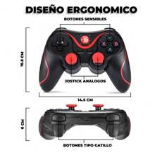 ELE-GATE Control Con Joystick Bluetooth Multiplataforma Android /IOS Soporte - Negro - Ver 5