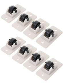 4/8pcs Non Perforated Adhesive Steel Ball, Rubber Ball, Universal Wheel, Straight Wheel Storage Box Base, Mobile And Silent Household Items