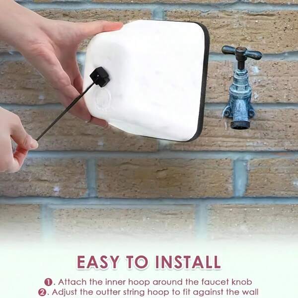 Isolierte, wasserdichte und warme Jacke für Außenwasserhähne, mit Gurten, um Frostschäden im Winter zu verhindern, passend für die meisten Standard-Gartenwasserhähne