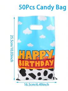 50/25/10Pcs Blue Sky Cloud Style Gift Bag, Handheld Gift Bag,Theme Party Birthday Wedding Family Party Gift Packaging Bag,Party Favors, Holiday Party Tote Bag,Daily Handbag,Multi Functional Gift Wrapping Bags