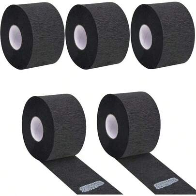 5 Rolos Tiras Descartáveis para Pescoço de Barbeiro Noverlife - Papel Elástico Esticável para Cabeleireiro, Envoltório Perfurado de Salão para Corte de Cabelo, Coloração, Permanente, Penteado - Protetor de Pescoço para Cliente Embalado Individualmente (Custo - Toalhas, Capa, Barbear Rosto, Barbear Corpo, Barbear Corpo, Barbear Rosto, Suprimentos de Salão de Beleza, Máscara Facial)