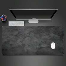 1 tấm lót bàn cỡ lớn màu xám vân đá cẩm thạch - Đế cao su, thích hợp cho văn phòng, chơi game và làm việc tại nhà - Bề mặt hình chữ nhật bền chắc, thiết kế đen trắng trang nhã, chống thấm nước, dễ lau chùi, tấm lót bàn theo chủ đề, phụ kiện bàn làm việc mở rộng, tấm lót chuột cỡ lớn, phụ kiện bàn làm việc tiện dụng, thiết lập trạm làm việc, làm việc từ xa, đồ dùng văn phòng chuyên nghiệp - Nhiều màu - Xem 10