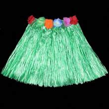 1 套草裙套装，带花头带，30 厘米长夏威夷草裙 - 彩色 - 查看 8