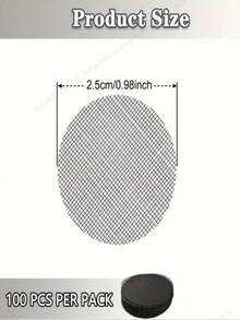 100pc Round Bonsai Pot Mesh Screens - Flower Pot Drainage Hole Grid Mats For Plant Containers - Multicolor - View 9