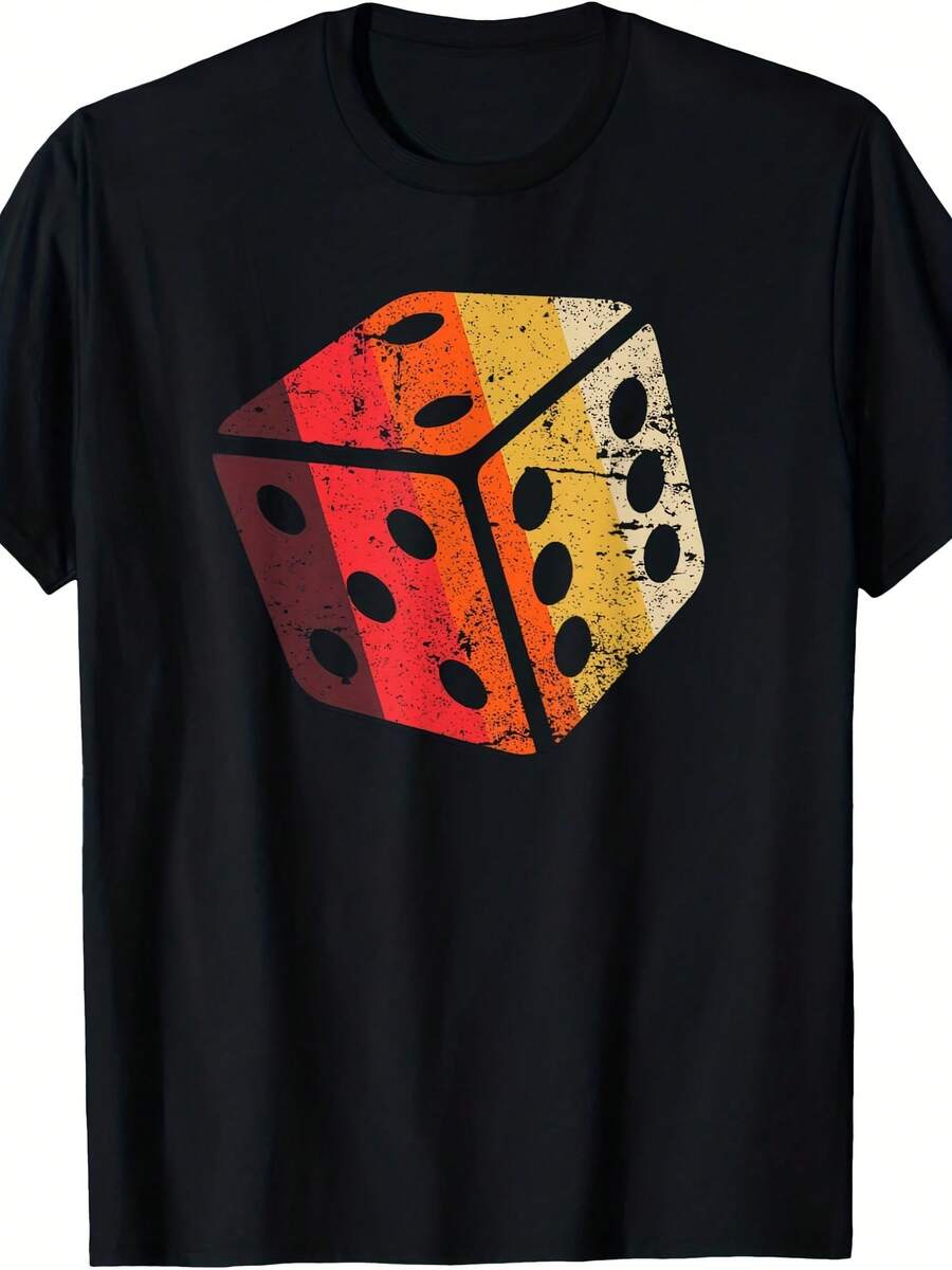 Funny T Shirt Board Game Puzzle Game Dice Dice Children Wo Vintage Design Game T-Shirt - Style 12 - View 1