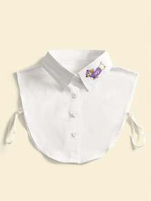 1/2件装女士时尚配饰，简约可拆卸领子，假衬衫领，圣诞节连衣裙装饰