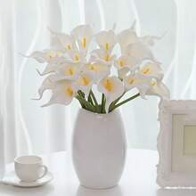 Artificial Simulation Hand Feel PU Horseshoe Lotus Bouquet Artificial Flower Plastic Flower Wedding Living Room Decoration Placement Flower