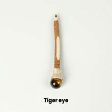 1 cây đũa thạch anh tự nhiên, quà tặng sáng tạo tự làm, gậy chữa bệnh bằng năng lượng dành cho học sinh, quà tặng Halloween. - Bút gỗ đá nguyên bản - Xem 18