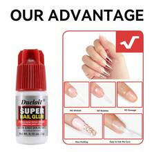 1pcs/4pcs Nail Glue For Press On Nails Fake Nails - 1 cái - Xem 2
