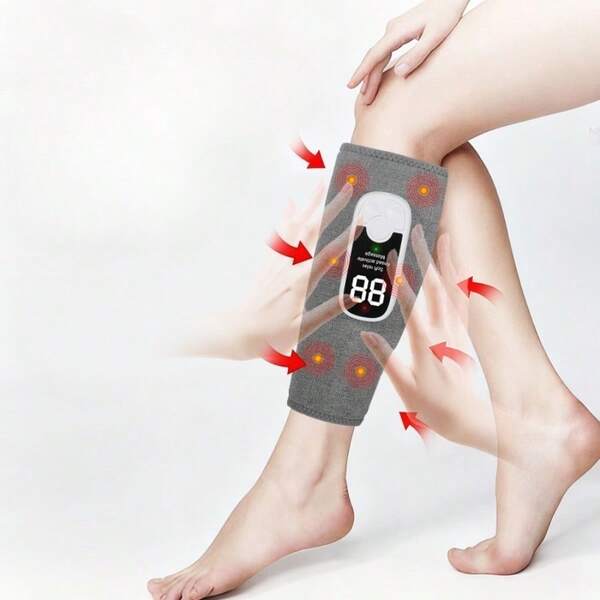 جهاز تدليك الساق، جهاز تدليك عضلي كامل التلقائية، جهاز تدليك كهربائي لاسلكي للاستخدام المنزلي، جهاز تدليك متعدد الوظائف؛ بطارية ليثيوم قابلة للشحن عبر USB سعة 2000 مللي أمبير، جهاز تدليك الساق المحمول - معدات رياضية خارجية - هدية للمسنين | هدية عيد مثالية